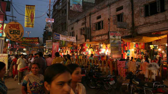 Kvällsbild Varanasi